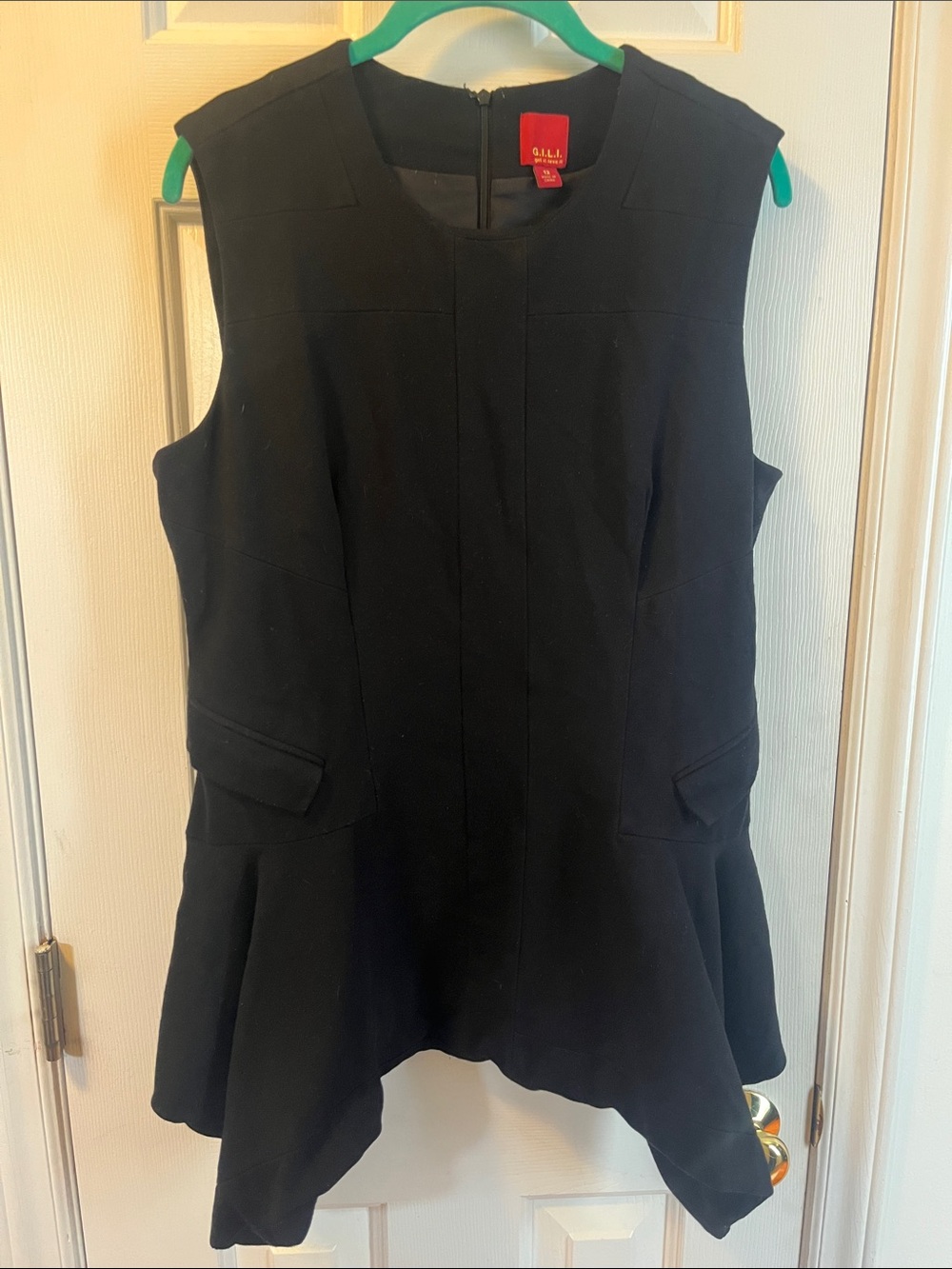 G.I.L.I. Peplum Asymmetrical Top size 12